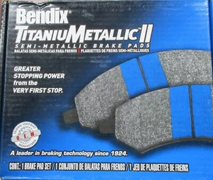 NEW TITANIUMETALLIC II FRONT BRAKE PADS MKD988 / D988 FITS 03 S10 *RWD* - Picture 1 of 2