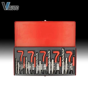 Kit de inserción de reparación de hilos métricos 131 piezas M5 M6 M8 M10 M12 herramienta de bobina de coche helicoilicoil - Imagen 1 de 10