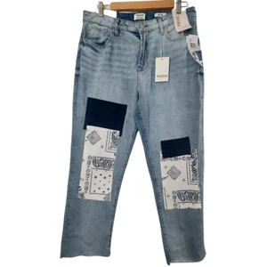 Pantalones de mezclilla Kensie para mujer The Slim 10/30 True Vintage lavado medio desgastado boho NUEVO - Imagen 1 de 14