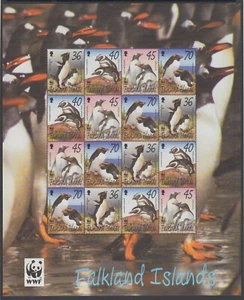 FALKLANDINSELN - Wwf, 2002 Arctic Wild Animals, Penguins MNH Sheet / RRBA312 - Bild 1 von 1