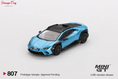 Mini GT Lamborghini Huracan Sterrato Blu Aegir (RHD) escala 1/64 Foto 1 de 3