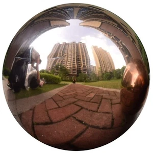 30 cm/12 inch Diameter Gazing Globe Mirror Ball,Rose Gold Stainless Steel Pol... - Picture 1 of 6