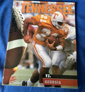 1993 Tennessee Vols vs Georgia Football Programm - Heath Shuler - Phillip Fulmer - Bild 1 von 10