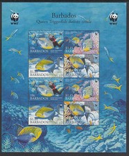Barbados - Posta 2006 Yvert 1157/60 Minifoglio MNH Fauna Pesci