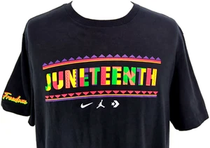 NIKE Tee T-Shirt Herren XL schwarz JUNETEENTH 1865 bestickt FREEDOM/JUMPMAN RAR* - Bild 1 von 12
