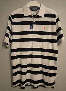 Polo Golf Ralph Lauren Short Sleeve Polo Shirt Navy / White Stripe. Size: L. NWT - Picture 1 of 11