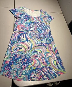 Lilly Pulitzer Dress Women's Medium Tammy Gumbo Limbo Bright Coral Viscose Blend - Picture 1 of 8