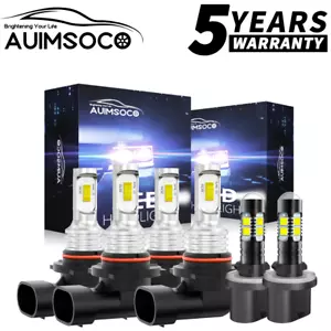 For Buick Rendezvous 2002-2007 6X LED Headlights High/Low Beam Fog Light Bulbs - Picture 1 of 14