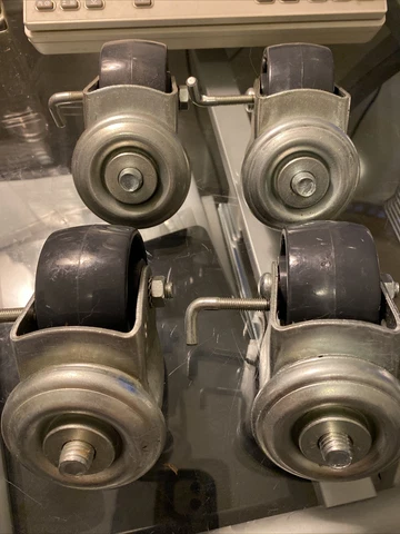Caster Wheels Dark Grey Plastic Set Of 4 British Castor Wheels Cover