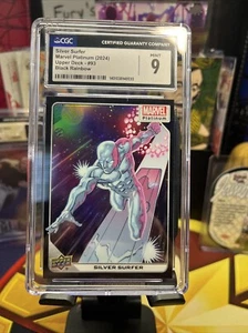 2023 Upper Deck Marvel Platinum Silver Surfer Black Rainbow #93 CGC Mint 9 - Picture 1 of 2