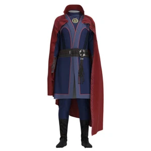 Doctor Strange Cosplay Costume Adult Kid Dr Cape Jumpsuit Fancy Dress Up Outfit. - Picture 1 of 11