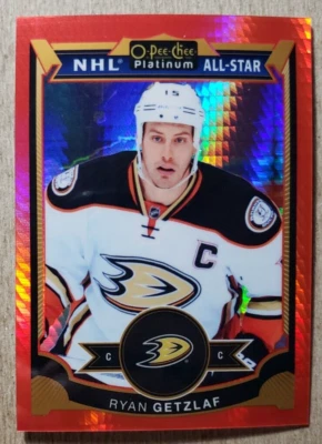 2015-16 O-Pee-Chee Platinum Red Prism Ryan Getzlaf /149 Anaheim Ducks #140 - Image 1 of 2