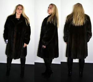 Passeggino in pelliccia di visone mogano taglia extra large 14 16 XL Efurs4less - Foto 1 di 6