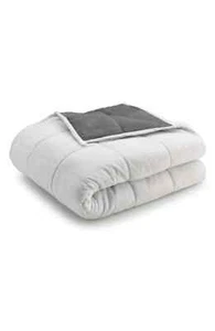Weighted Blanket - 15 lbs. ELLA JAYNE HOME - Grey/White