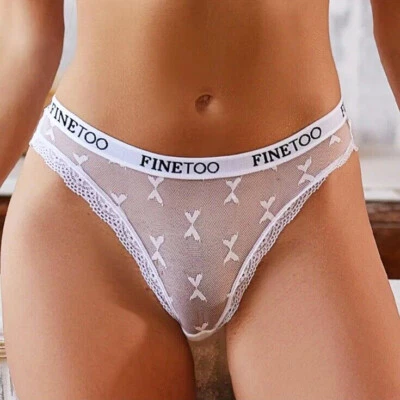 6 Pack Sexy Damen Durchsichtig Höschen Unterwäsche Spitze G String Bikinis Slips - Bild 1 von 4