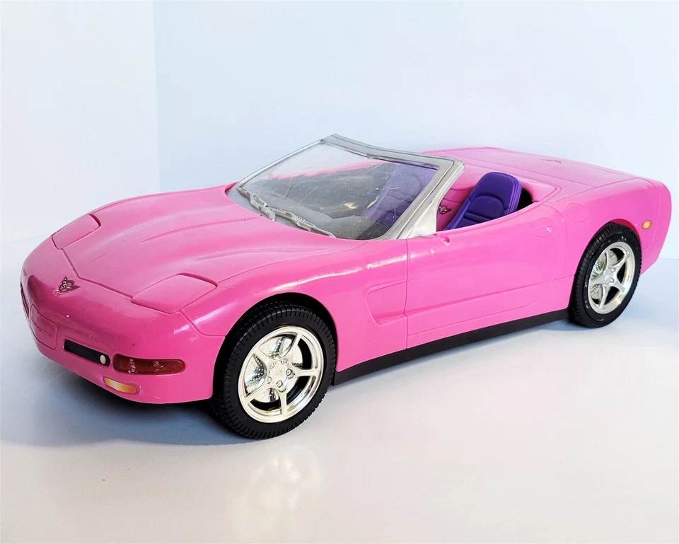 Barbie RC Corvette 2001 convertible coche rosa Mattel - sin control remoto - no probado Foto 1 de 4