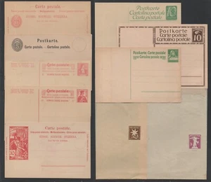 SUISSE - SCHWEIZ / LOT DE 10 ENTIERS POSTAUX ANCIENS DIFFERENTS - Imagen 1 de 1