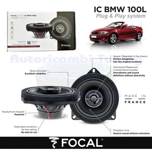 Casse Altoparlanti Coassiali post FOCAL plug e play IC BMW 100L BMW serie 1 E88 - Imagen 1 de 8
