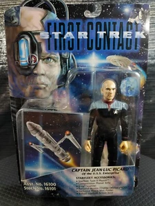 Star Trek First Contact Captain Jean-Luc Picard Beverly Crusher Commander Data - Picture 1 of 6