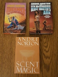 ANDRE NORTON Book Lot Beast Master's Ark, Forerunner 2nd Venture, Scent Of Magic - Picture 1 of 11