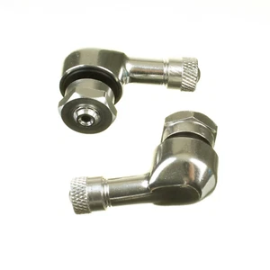 New WHITES 90 Degree Alloy Valve 8.3mm - Silver Pair #WPV908S - Picture 1 of 1