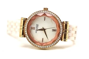 Anne Klein New York 12/2316 Ceramic Bracelet Rose Gold Watch NEEDS Battery - Picture 1 of 6