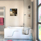 Prysznic dla seniorów Kombi Kabina prysznicowa Whirlpool Wanna dla seniorów z drzwiami S17D-WP-L 150x7
