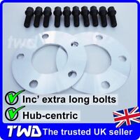 SHIM 4X108 63.4 PCD 5MM ALLOY WHEEL SPACER KIT WITH BOLTS FOR FORD 2H8H31