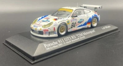 Minichamps 1/43 Porsche 911 GT3-RS T2M Motorsport Ickx Le Mans 2003 403036984 - Image 1 of 4
