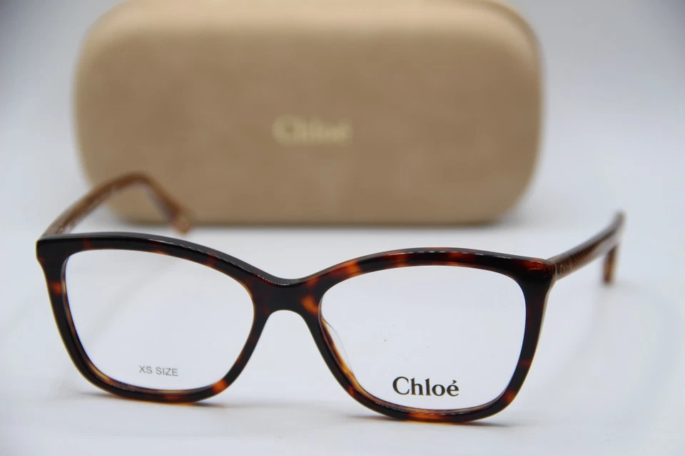 NEW CHLOE CH 0118O 002 HAVANA GOLD AUTHENTIC FRAMES EYEGLASSES 52-15 - Image 1 of 4