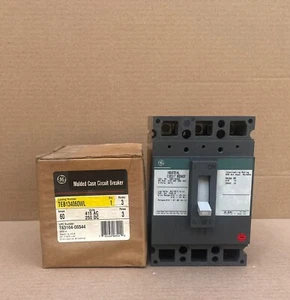 GE General Electric TEB134060 Industrial Circuit Breaker 60 Amps 3 pole #New - Picture 1 of 9