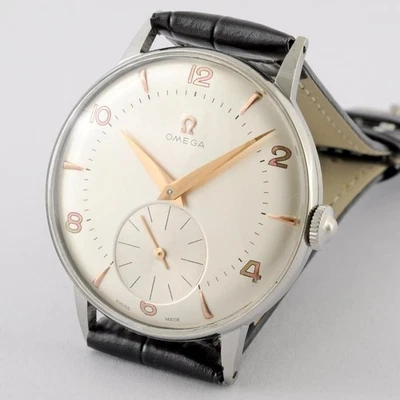 ORIGINAL OMEGA FROM 1939' RARE LARGE SIZE MANUAL WIND 30T2 STEEL GENTS WATCH - Image 1 of 4