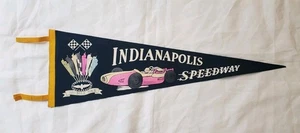 Vintage 1960's Indianapolis Speedway 500 Mile Race Full Size Felt Pennant 27.25" - Picture 1 of 10