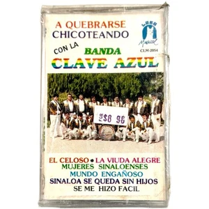 Banda Clave Azul Cassette Sealed 90s A Quebrarse Chicoteando Lobo CLM-2054 - Picture 1 of 5