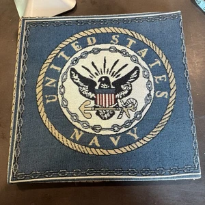 US Navy Scrapbook Album with Military Stickers & Paper – Veterans Memorabilia - Picture 1 of 5