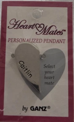 Caitlin Heartmates ganz half heart magnetic charm retro 00s Personalized Name - Image 1 of 2
