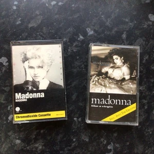 Madonna the First Album Cassette Tape Sire 1983 & Like a virgin,German rare - Picture 1 of 12