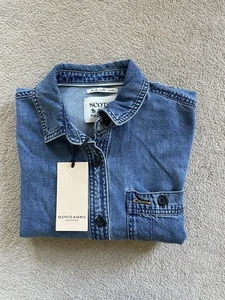 Scotch and Soda Denim Shirt Women’s Size XS Blue BNWT RRP $138 - Picture 1 of 12