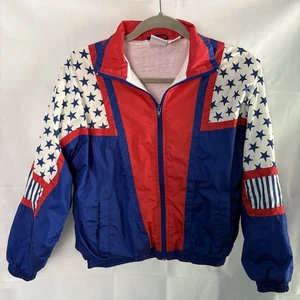 Vintage 1996 Atlanta Olympics Kid’s USA Jacket Windbreaker Size Large (14) Stars - Picture 1 of 10