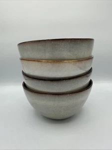 Set of 4 BAMBECO Farmstead Stoneware Cereal BOWL Soup BOWL Dinnerware Bisque Col - Picture 1 of 7