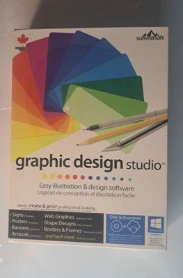 Graphic Design Studio"  Easy illustration&Design Sftwer"Summitsoft" Cd&Dwnld Eng - Image 1 of 4