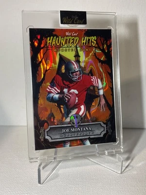 Joe Montana 2025 Wild Card Haunted Hits Monster Hunt 1/4 derrame de petróleo 49ers Salón de la fama Foto 1 de 2