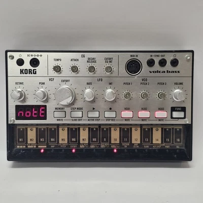 Korg Volca Bass Analog Bass Machine with Bass Line Sequencer and Synthesizer - Image 1 of 4