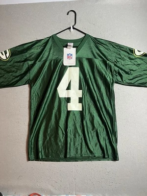 Camiseta de colección Green Bay Packers Starter Brett Favre Dazzle nueva con etiquetas grande Foto 1 de 4