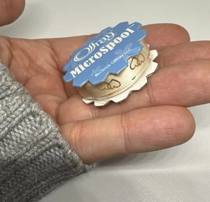 Offray MicroSpool Gold Hearts Sealed Ribbon Spool 6mmX1.8m 1/4inX6ft Craft/Gift - Picture 1 of 3