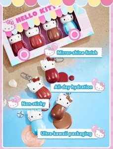 Sheglam Hello Kitty POOLSIDE PERFECTION 4 piezas Esmalte Labial Brillante Set 💞 Totalmente Nuevo - Imagen 1 de 8