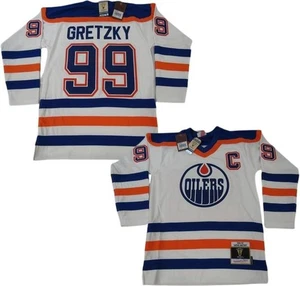 Camiseta deportiva Mitchell & Ness 1986-87 Wayne Gretzky #99 Edmonton Oilers para hombre talla 225 USD - Imagen 1 de 10