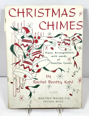 Carillones de Navidad de Rachel Kahl-Piano Arrg-Palabras-Villancicos familiares ~FÁCIL~13 villancicos Foto 1 de 4