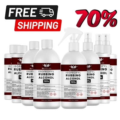 BIONATURALS Isopropyl Rubbing Alcohol 70% - Lab/Grade Pharmaceutical/Isopropanol Antiseptics