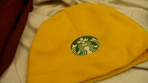 Starbucks felt hat toque iron on logo approx 3" diameter - Foto 1 di 3